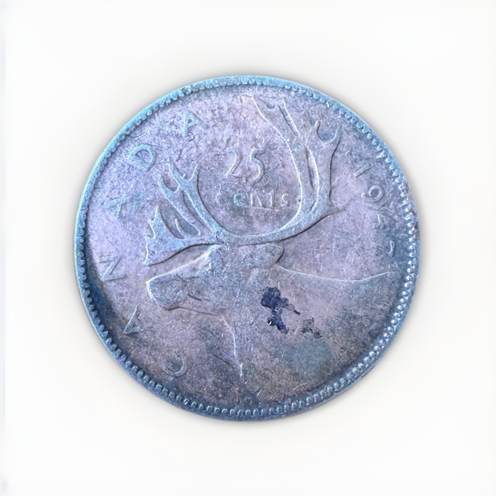 1947 CANADIAN 25 CENT QUARTER **SILVER**