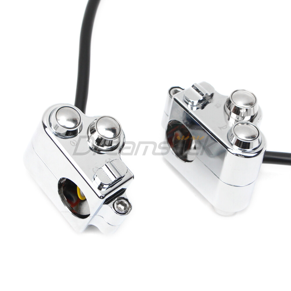 25mm Universal Handlebar Switch Horn Button Control for Harley Suzuki Motorcycle