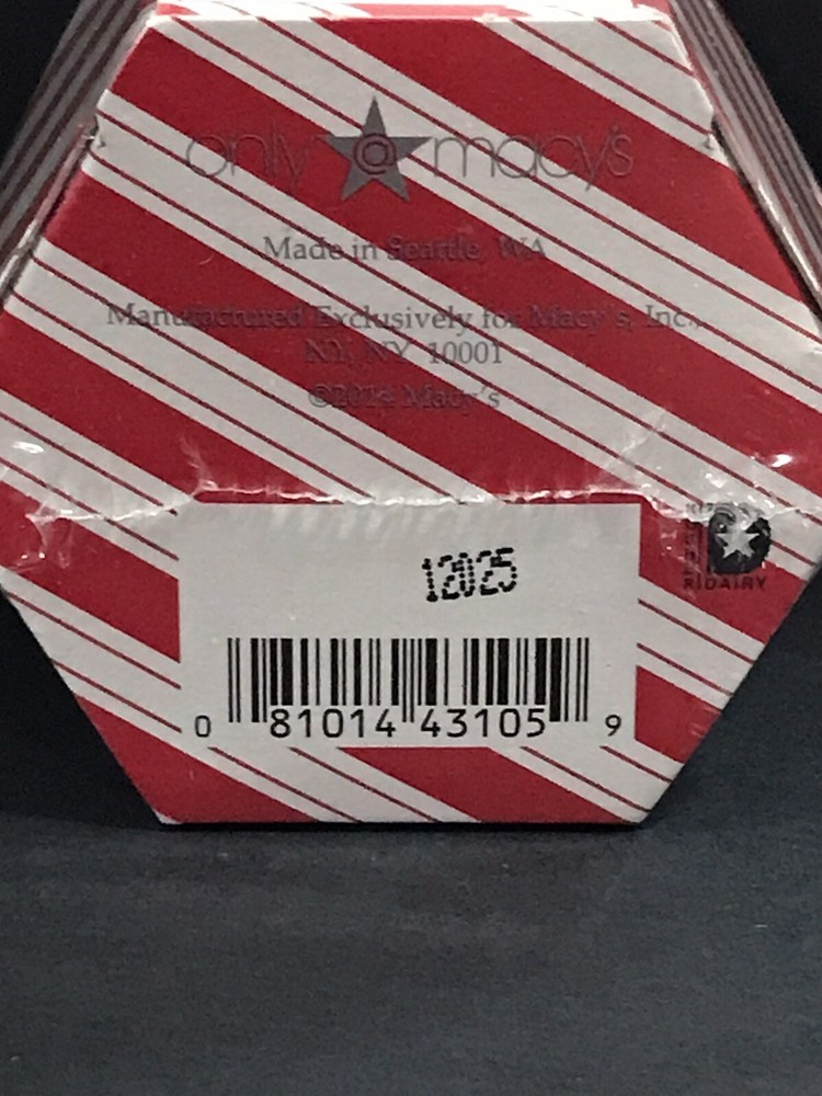 HTF Exclusive 2014 Macys Frango Candy Cane Chocolates Mini Collectible Container