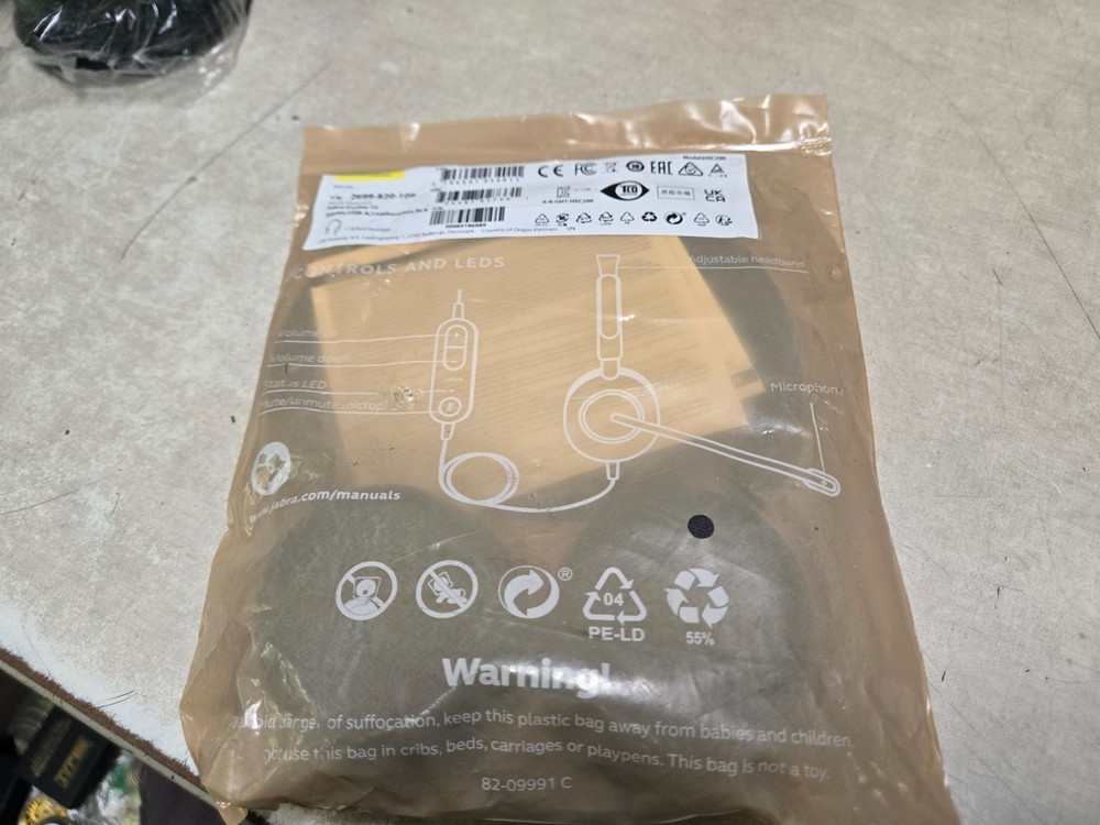 Jabra Evolve 10 Wired Headset with Noise-Cancelling Microphone for PC