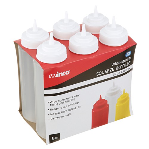 ALLPOINTS WINPSW32 Squeeze Bottle 32 Oz Multi-Purpose Wide Mouth