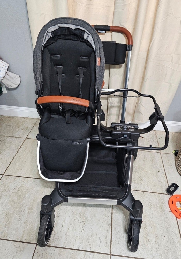 Contours Element Single-to-Double Stroller - Grey