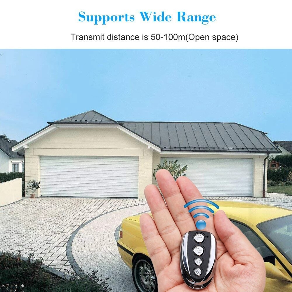 2× Remote Control Backup Key Sliding Gate Opener Automatic Operator 433.92MHz US