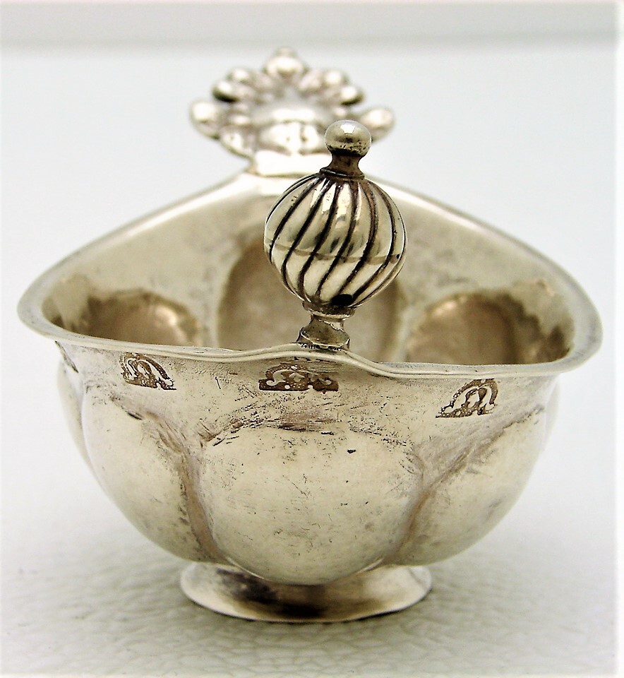 Swedish Solid Silver Brandy Taster Johan Soderdahl Soderkoping Date Marked 1790