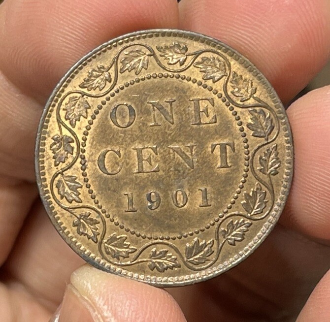 1901 Canada One Large Cent Coin Excellent MS Condition