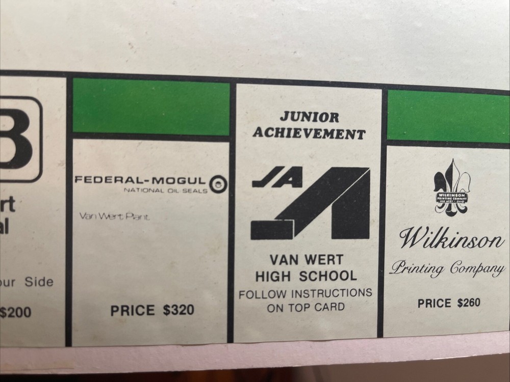 Chrysler corp Silver Conquest board game 1984 Van Wert OH.