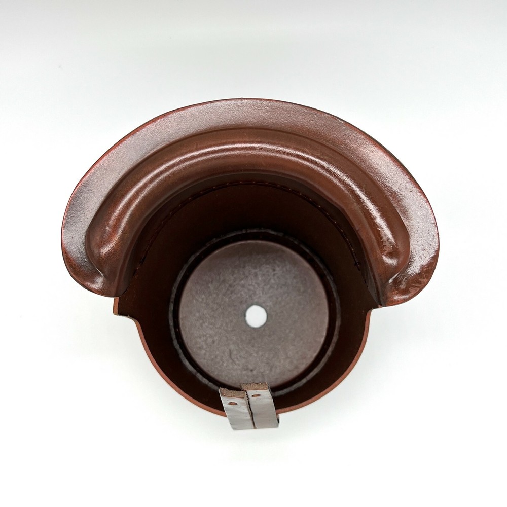 6pcs Leather Billiard Pool Table Pockets Drop Pockets Durable Replacement BROWN