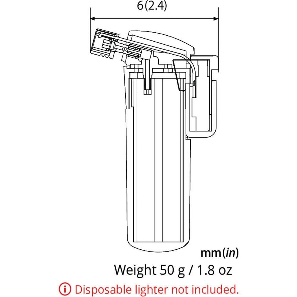 SOTO Pocket Torch w/Refillable Lighter w/ Refillable Lighter