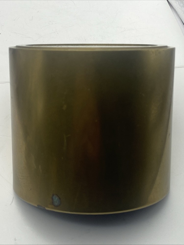 Trench Art Brass Shell Made Into A Clock ? With Modern Clock Movement