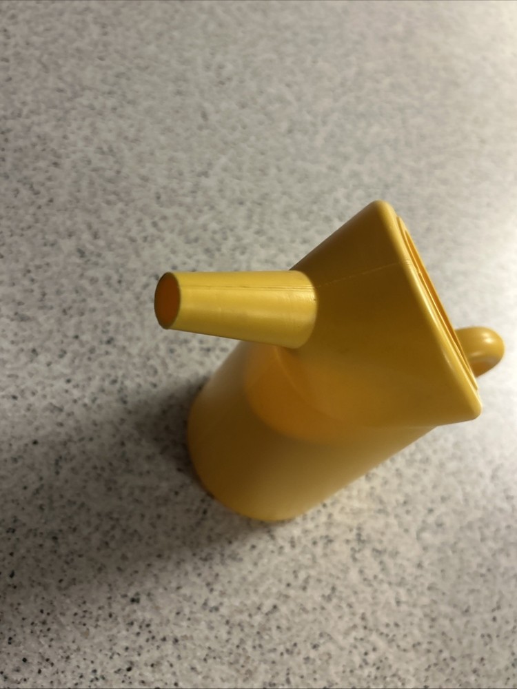 Yellow Plastic Funnel Cake Pancake Batter Pitcher BB2