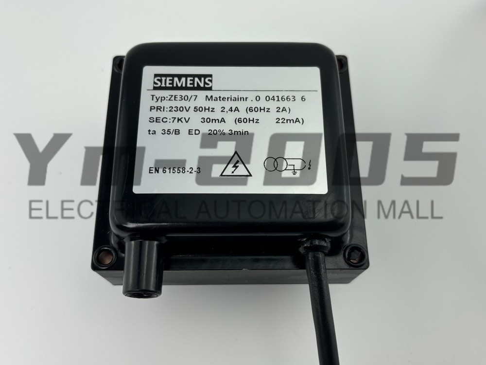 New 1PCS SIEMENS Ignition transformer ZE30/7
