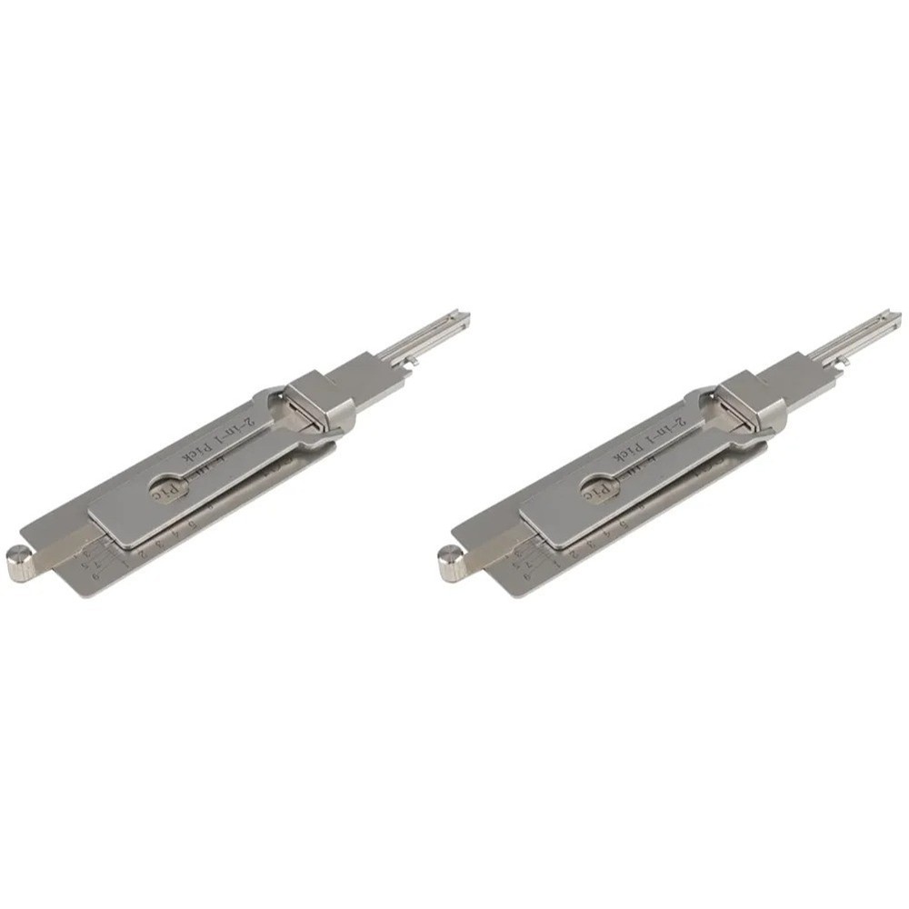 Key Decoder 2 In 1 Portable Lock Picking Set Hook And Pickup Tool Kit Ergonomic