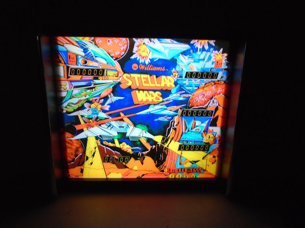 Williams Stellar Wars Pinball Head LED Display light box