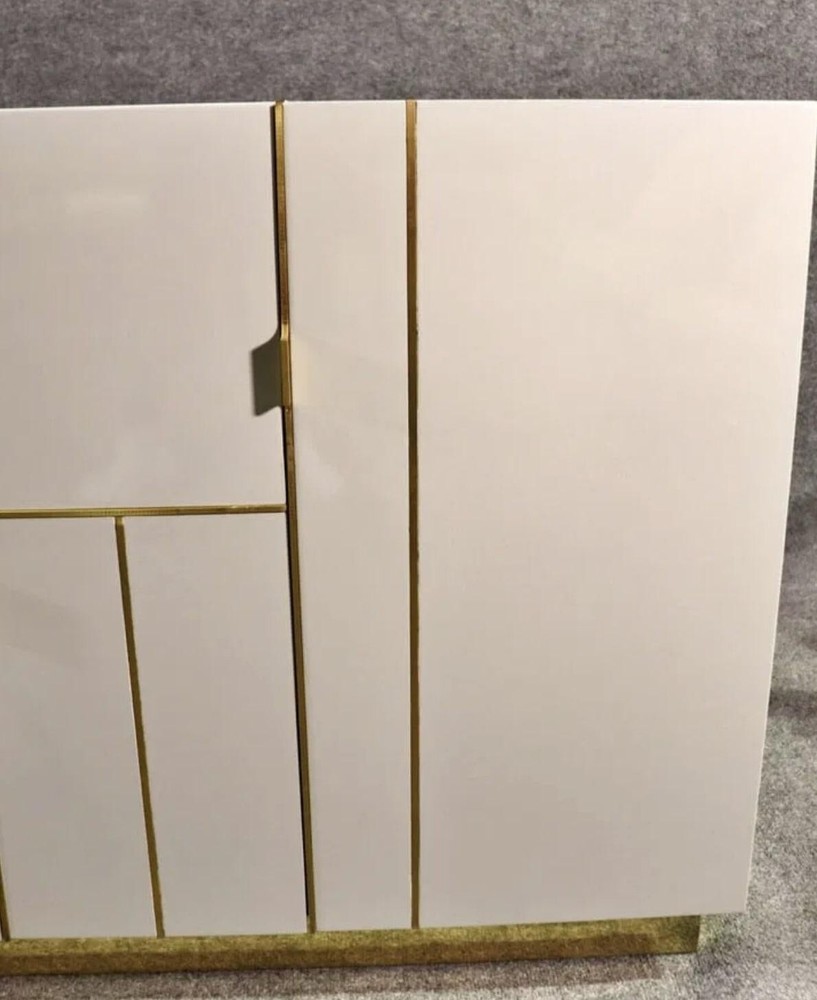 Modern Geometric Lacquered Sideboard