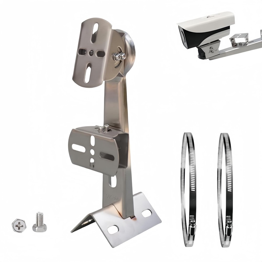 Security Camera Corner Pole Mounting Bracket Wall Mount 2 20cm Loops 1 PC