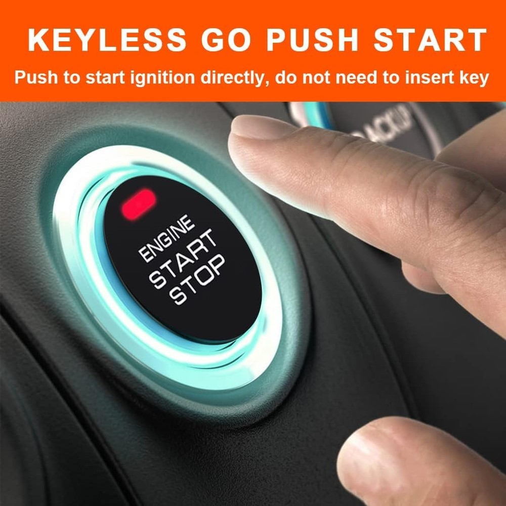 BANVIE Car Keyless Entry Security + Remote Engine Start + Push Start Kit