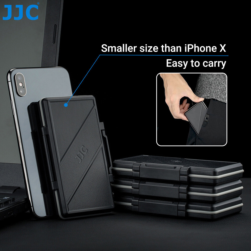 Memory Card Case Storage Holder + Card Reader fits 16 Micro SD SDXC SDHC Cards