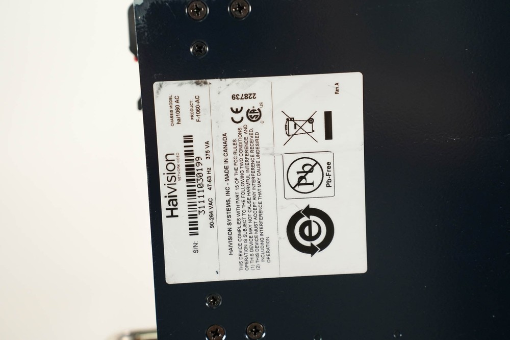 HaiVision Hai1060 High Performance Multi-Stream Encoder/Decoder CG01EU8