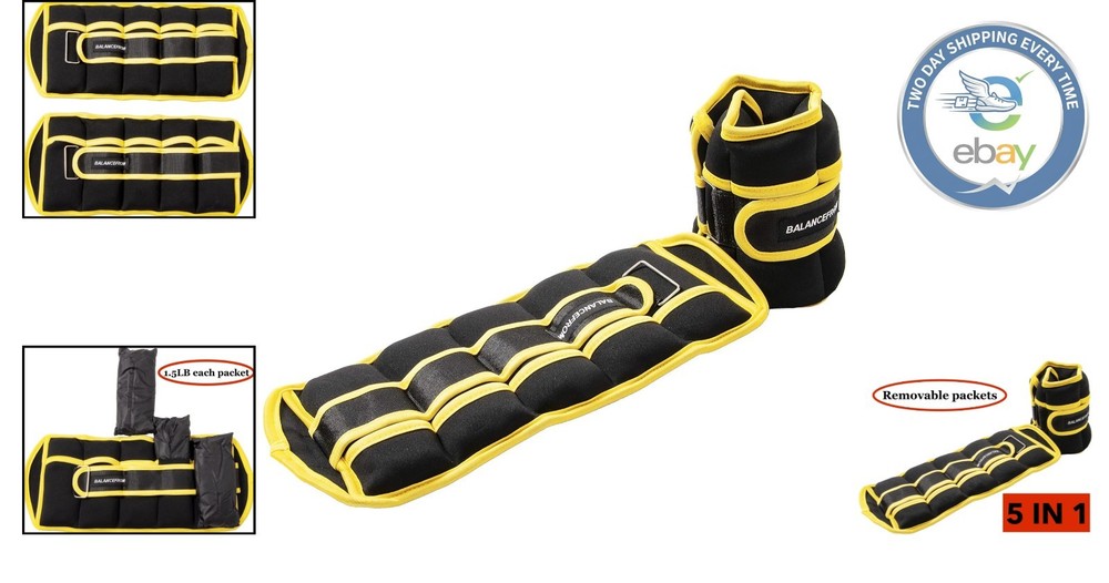 Versatile Adjustable Weights Set (1-20LBS) for Arms, Legs, and Core Training