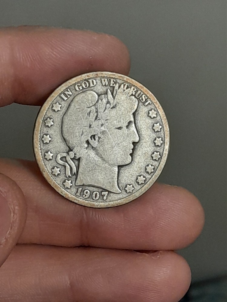 1907- D Barber Half Dollar #1