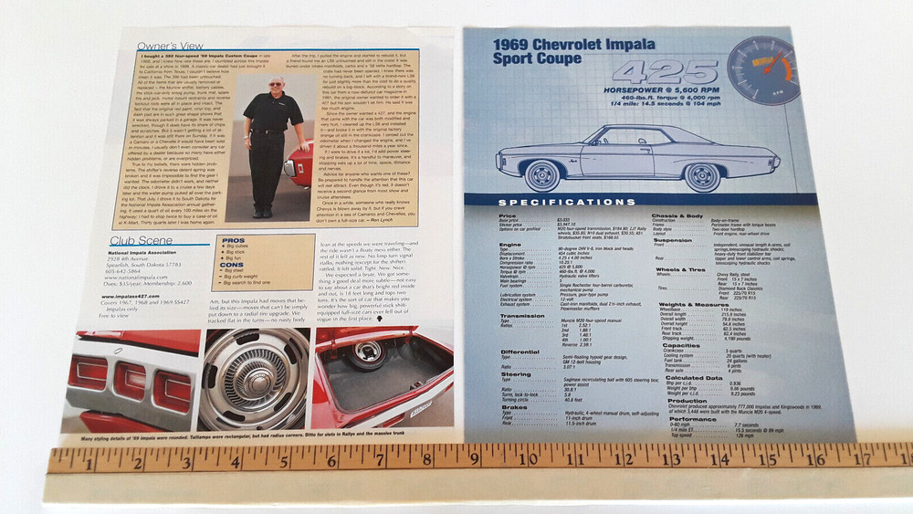 1969 CHEVROLET IMPALA ORIGINAL 2006 ARTICLE