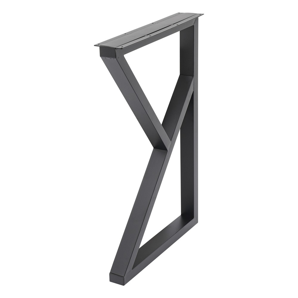 Table Leg Metal Dining Coffee Bench, K-Shaped, With 4 Adjustable Plastic Pads