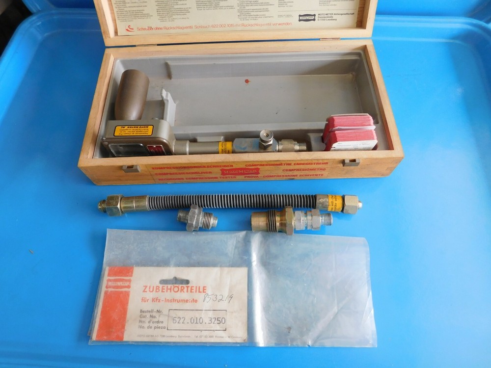 USED, "MOTOMETER" DIESEL COMPRESSION GAUGE SET, #623 002 1002