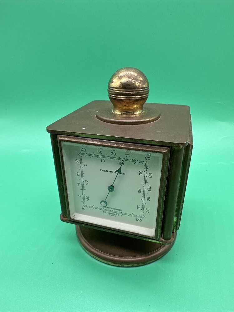 Vintage Veranderlich Clock Barometer Thermometer Hydrometer Swiss Made Station