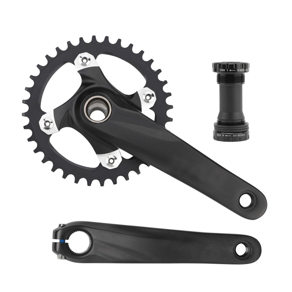 MEROCA Crankset Bottom Bracket 36T Black
