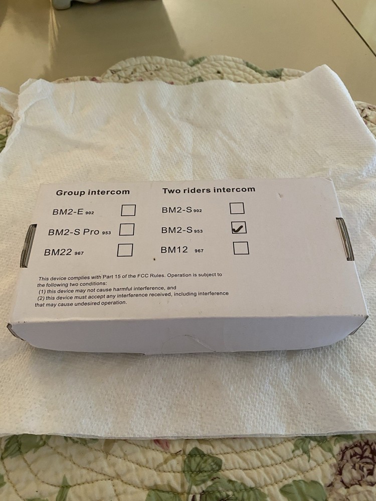 Motorcycle Helmet Bluetooth Built In BM2-S 2-Way Intercom Communication Set