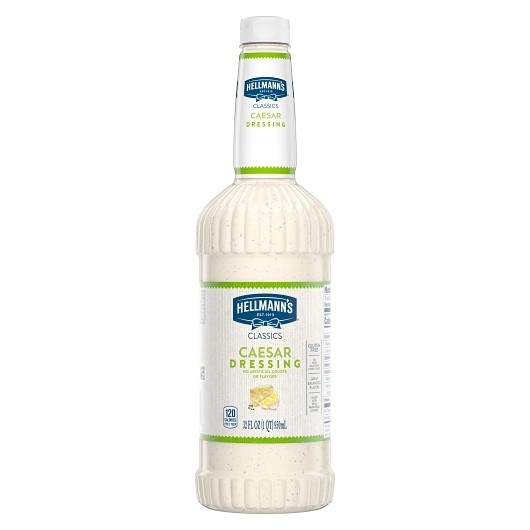 Hellmann s Classics Caesar Salad Bar Dressing Bottle, 32 Ounce, 6 Per Case