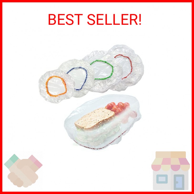Culinary Elements Reusable Bowl Covers, 12 (Twelve)-Count, 4 Different Sizes wit