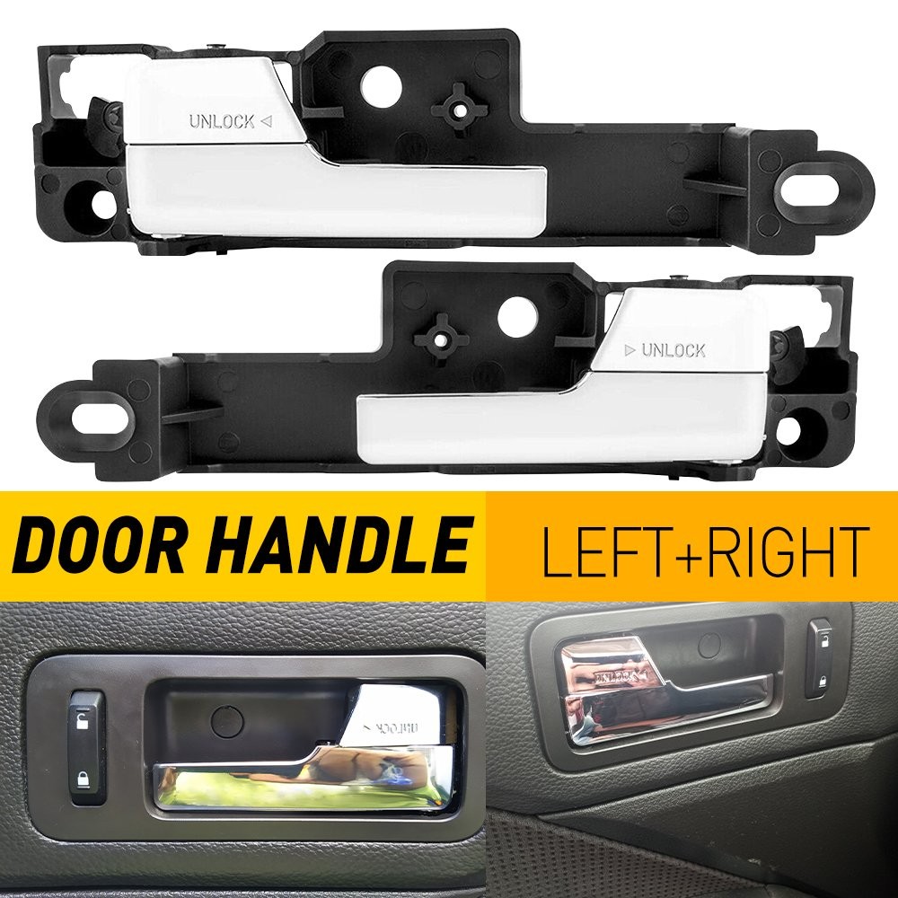 Front Driver Passenger Side Inside Interior Door Handle Chrome For Ford Fusion E
