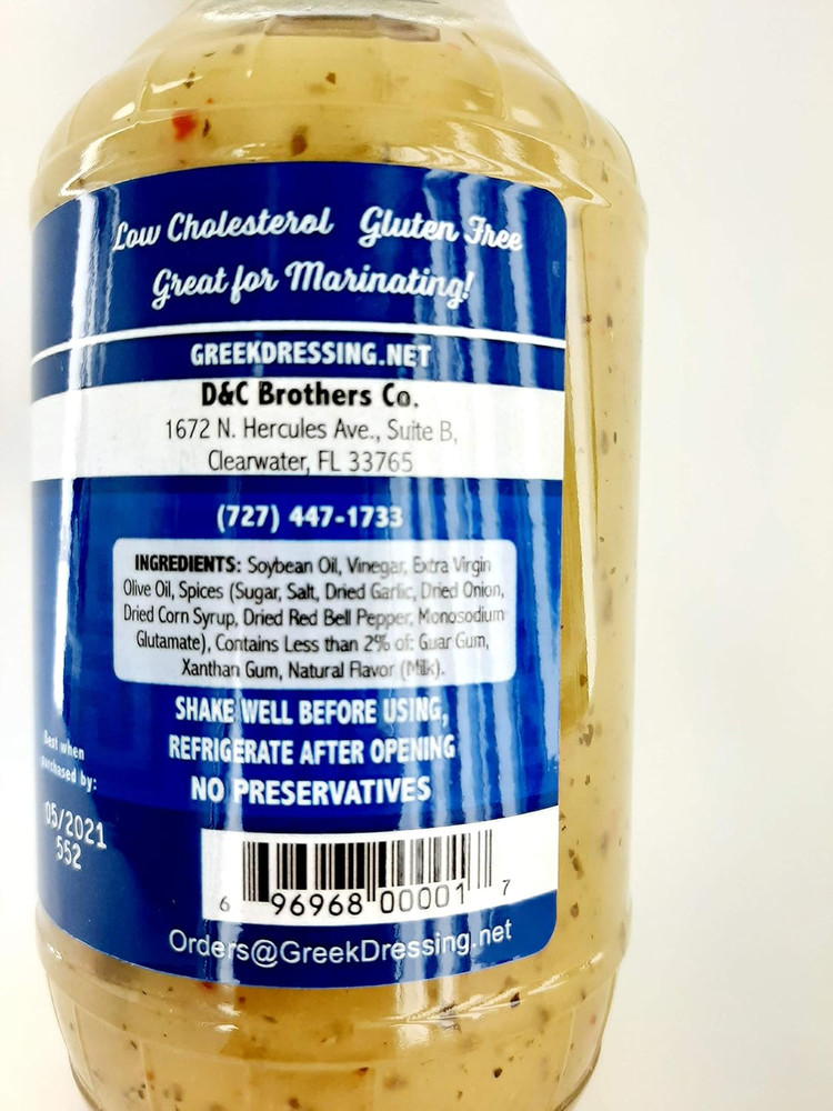 Greek Salad Dressing 16 Oz