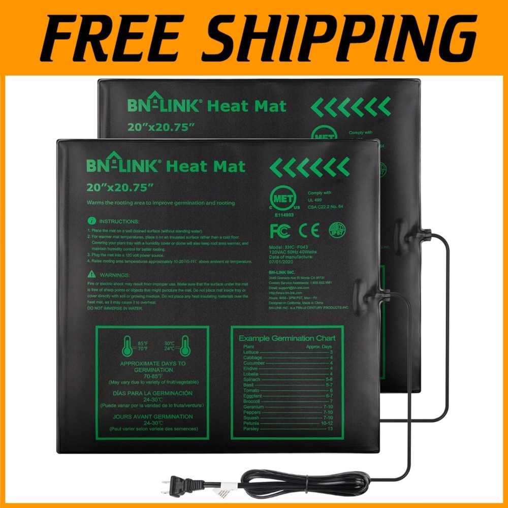 Durable Seed Warming Pad 20x20 Hydroponic Heating