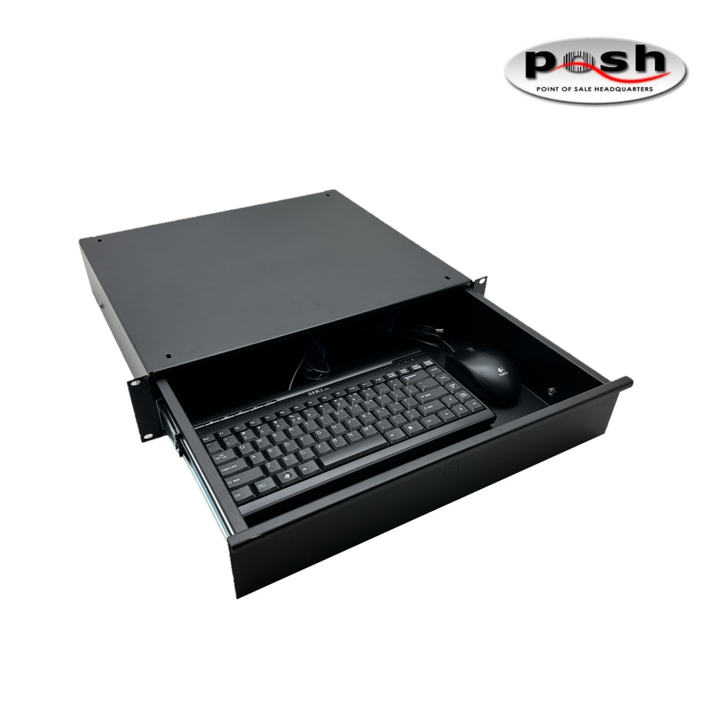 1U USB Rackmount Keyboard Drawer with Mouse
