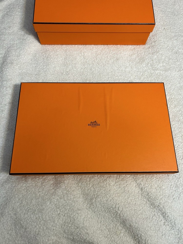 Authentic Hermès Empty Orange Gift Box Set (3 Boxes)