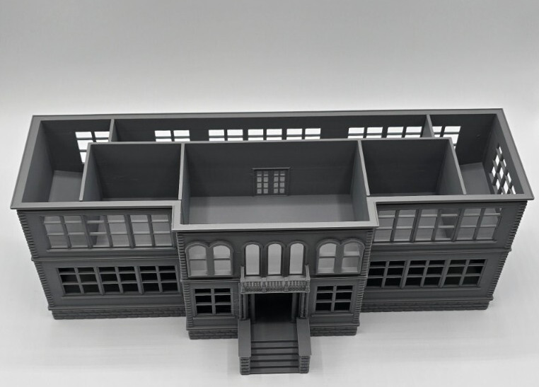 HO Scale 1:87 2-Story School Building