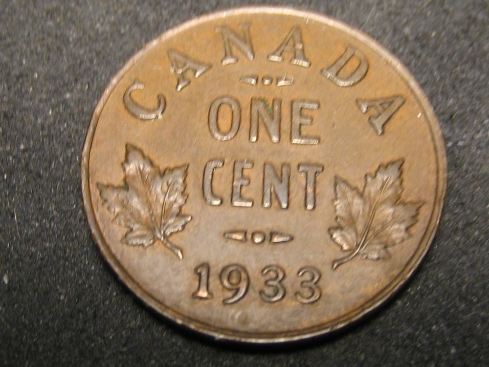 1933 Canadian Small Cent
