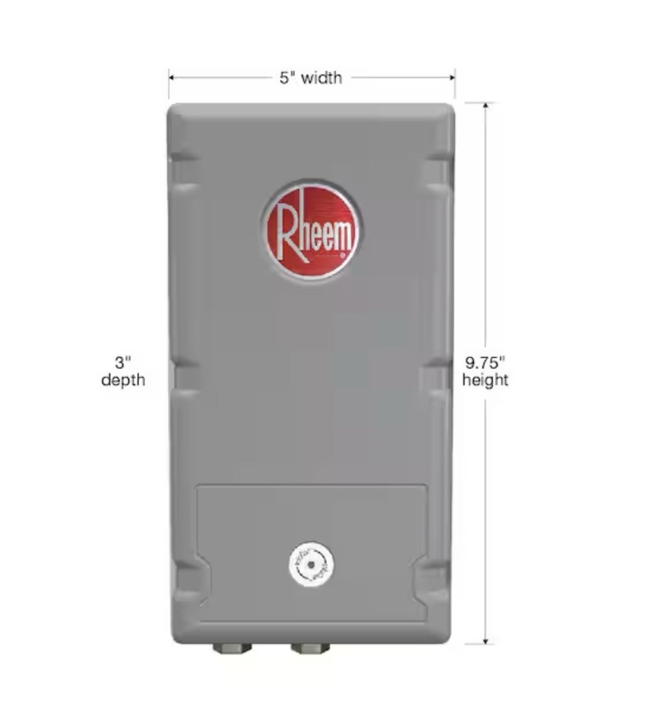 Rheem RTEH2412 2.4kW 120V Non-Thermostatic Tankless Water Heater Commercial NEW