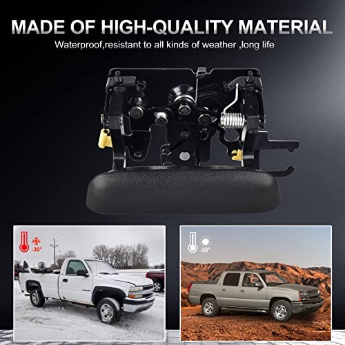 Tailgate Door Handle Replacement for 2002-2006 Chevy Black Tailgate Handle