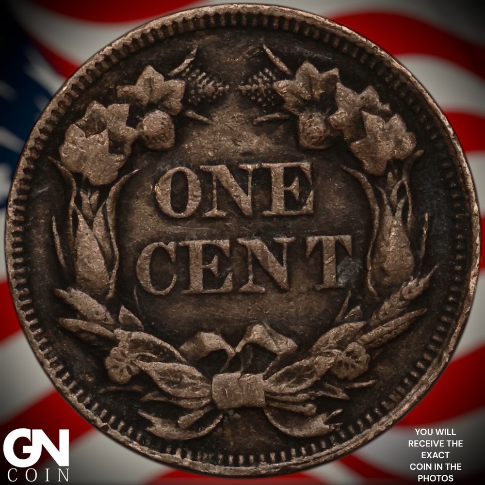 1857 Flying Eagle Cent Penny A3827