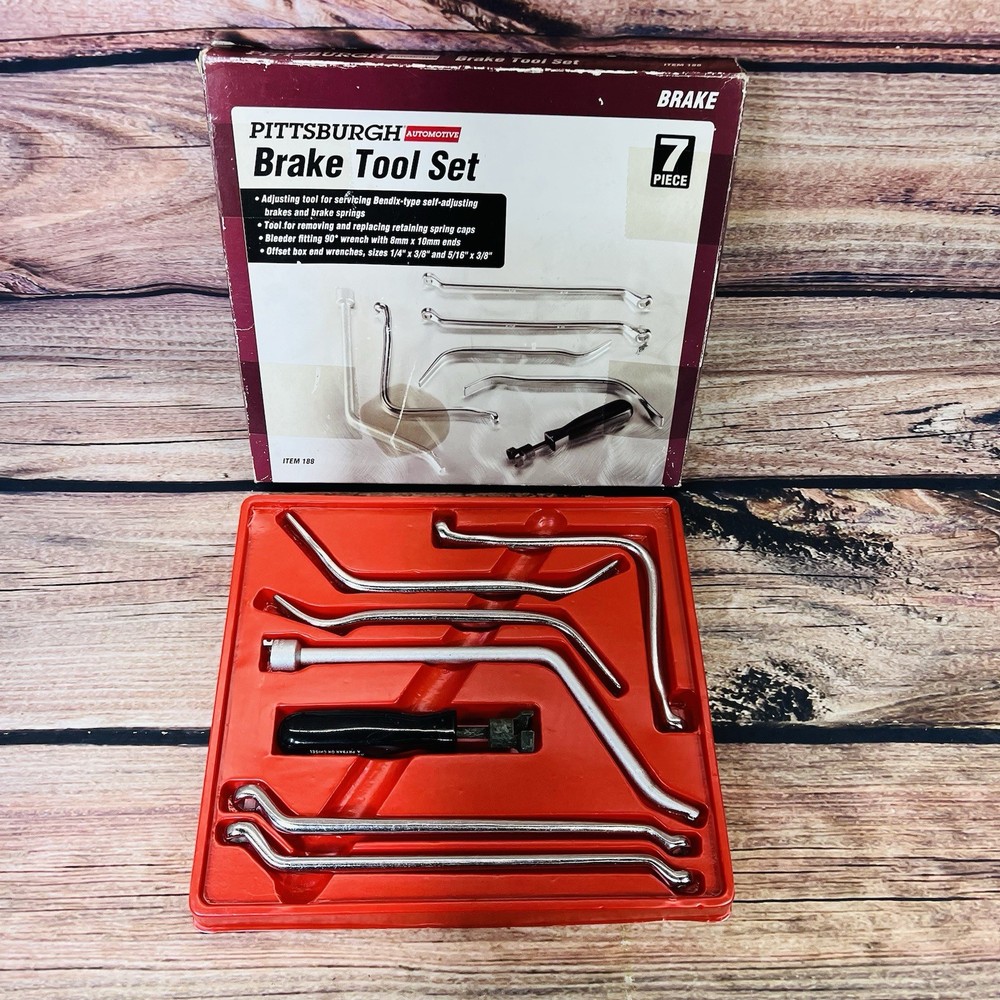 Brake Tool Set, 7 Piece, Pittsburgh Tools New in Box