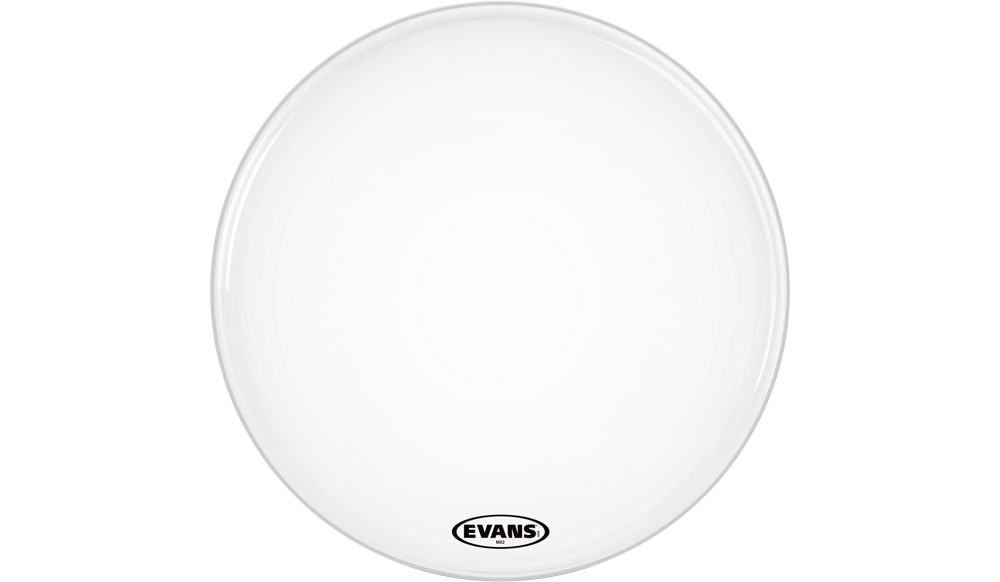 Evans MX2 White Marching Bass Head 24 in.