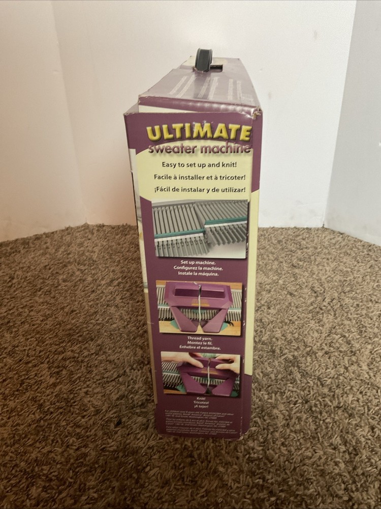Ultimate Sweater Machine Knitting System Fast & Easy Knitting Open Box