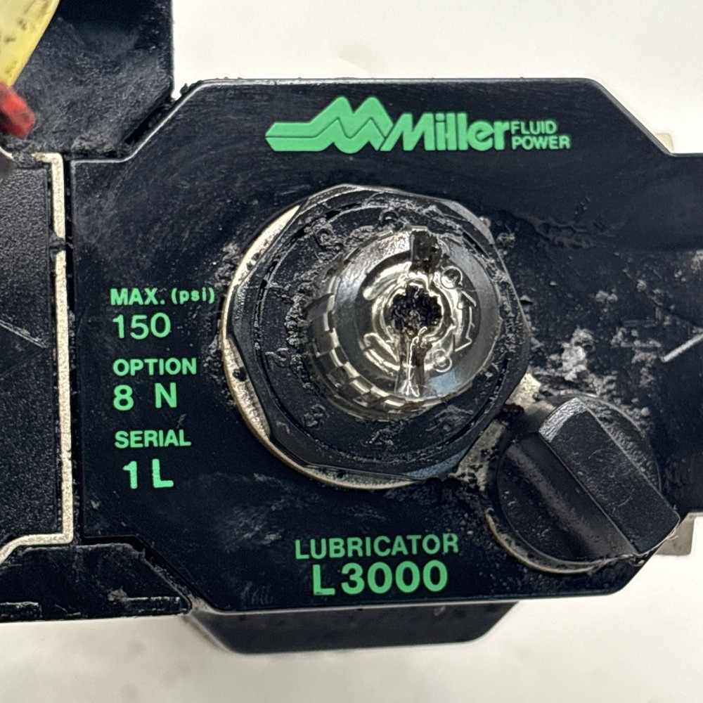 Miller Filter Regulator, Exhaust Valve, Distributor, And Lubricator Assembly