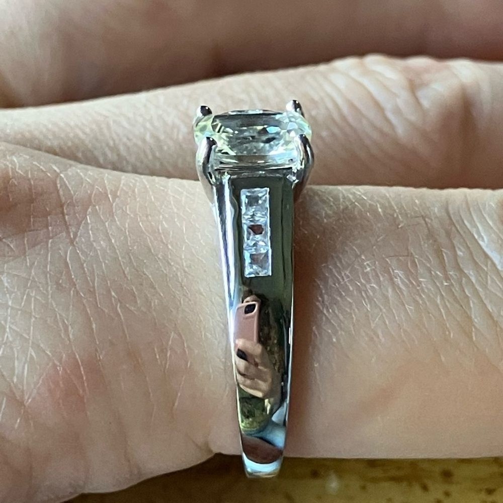 Yellow Labradorite Sterling Silver Ring Size 10