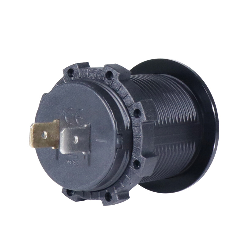 Panel Mount Dual 5 Volt USB, 2.4 A and 2.4 A Charger. 12/24 VDC Input