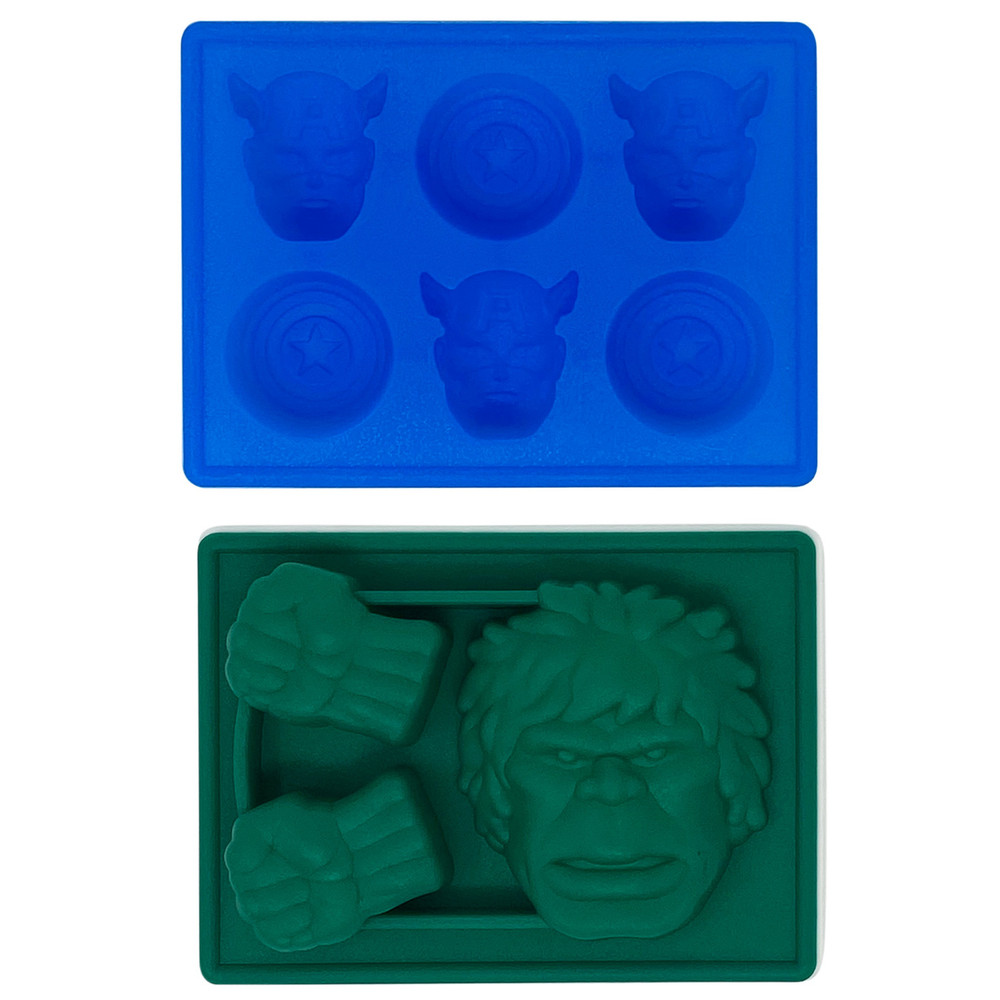 Captain America and Hulk - Silicone Ice Tray