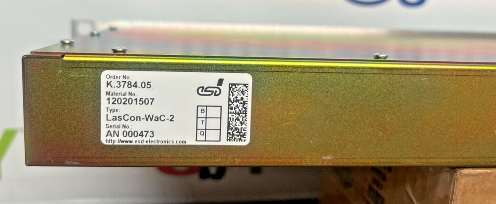 ESD Electronics Lascon-WAC-2 K.3784.05 Laser Control I/O Interface